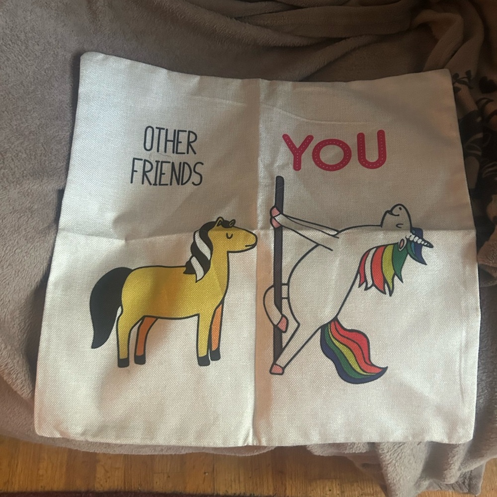 Unicorn and Horse pillow case